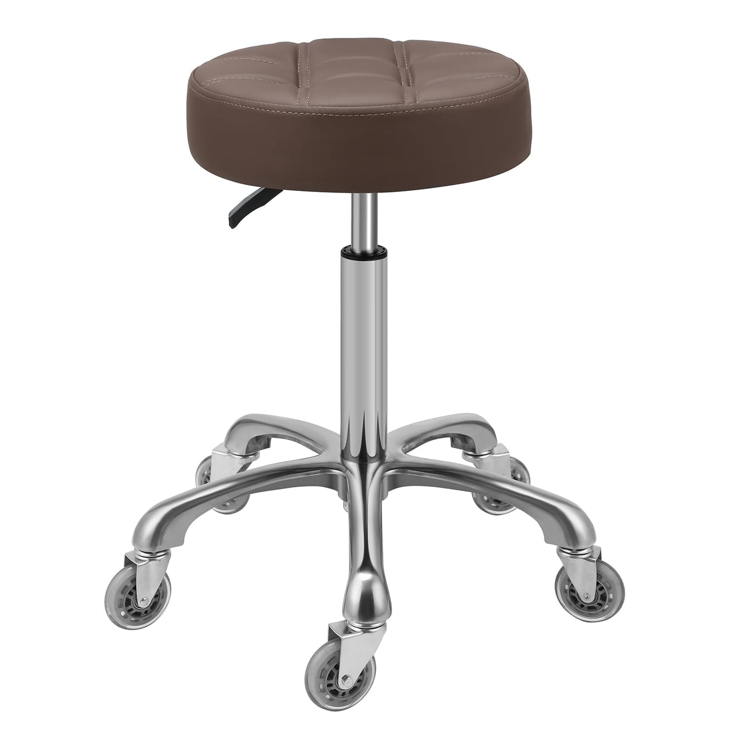 Kaleurrier Swivel Stool Chair Adjustable,Heavy Duty Hydraulic Rolling Metal Stools for Kitchen Hair Beauty Salon Barber Shop Spa Bar Office Massage Garage Dental Counter Height - 22-30"