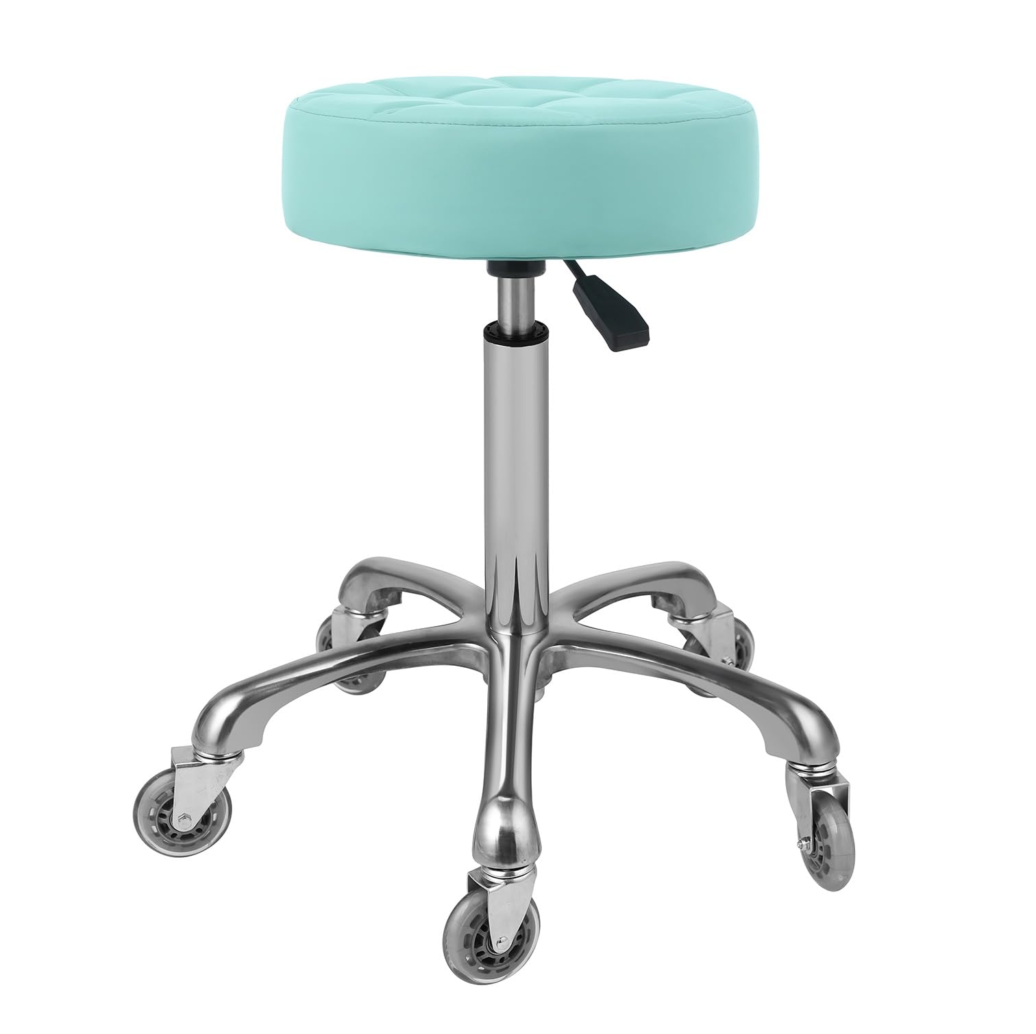 Kaleurrier Swivel Stool Chair Adjustable,Heavy Duty Hydraulic Rolling Metal Stools for Kitchen Hair Beauty Salon Barber Shop Spa Bar Office Massage Garage Dental Counter Height - 22-30"