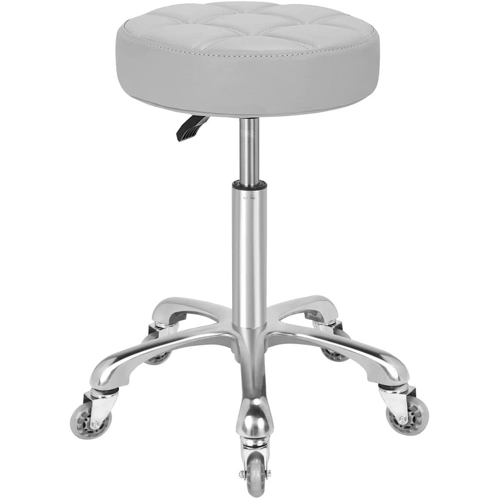 Kaleurrier Swivel Stool Chair Adjustable,Heavy Duty Hydraulic Rolling Metal Stools for Kitchen Hair Beauty Salon Barber Shop Spa Bar Office Massage Garage Dental Counter Height - 22-30"