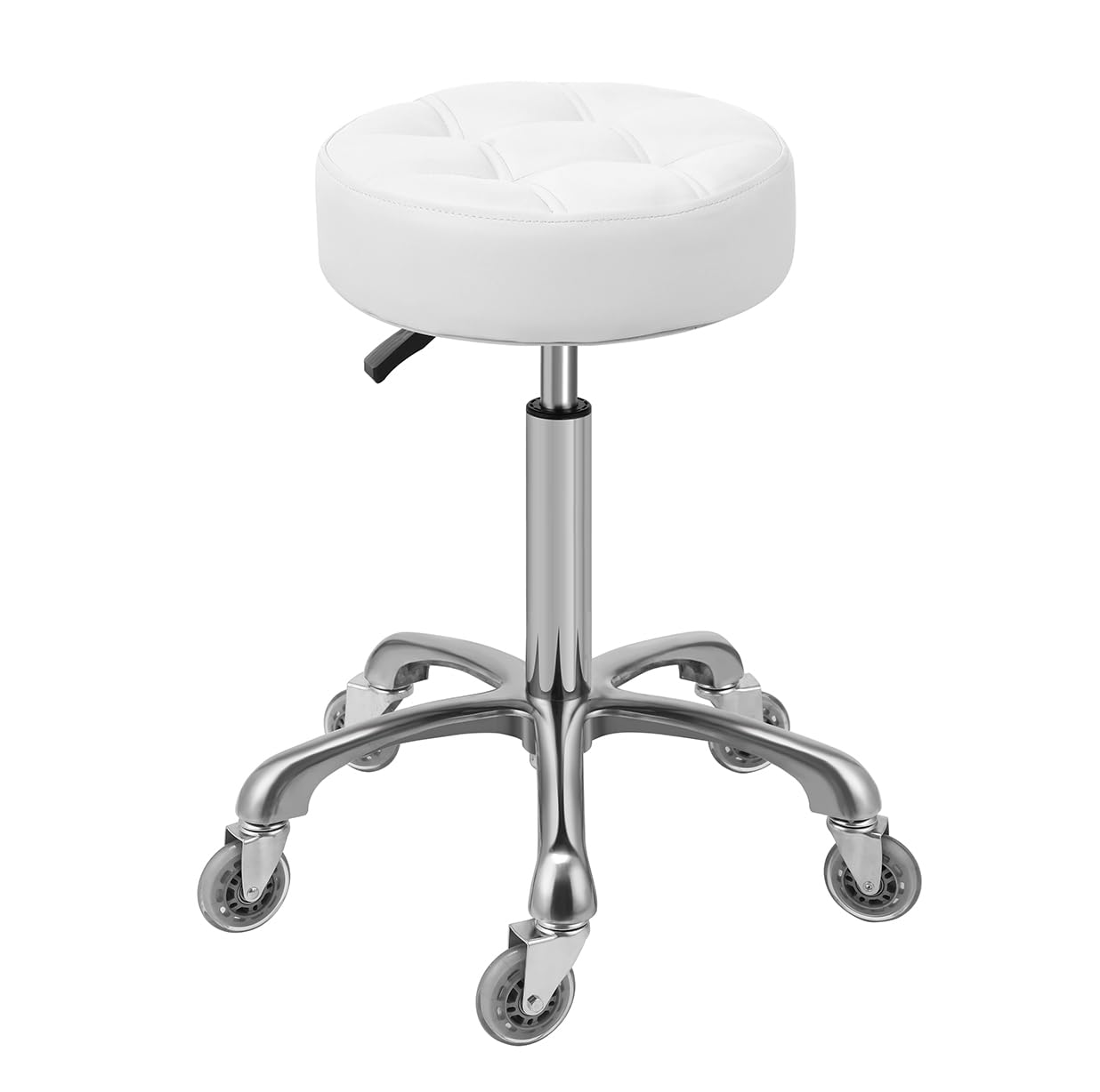 Kaleurrier Swivel Stool Chair Adjustable,Heavy Duty Hydraulic Rolling Metal Stools for Kitchen Hair Beauty Salon Barber Shop Spa Bar Office Massage Garage Dental Counter Height - 22-30"